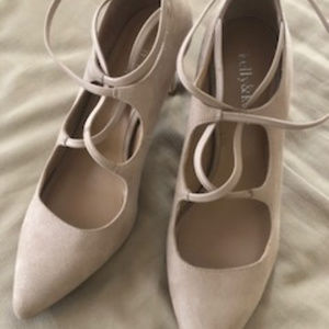 Nude Suede Heels